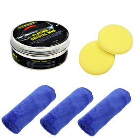 Car Diamond Crystal Wax Black Wax Coating Waxing Polishing Sewage Crystal Hard Wax (Option: Black-Set)