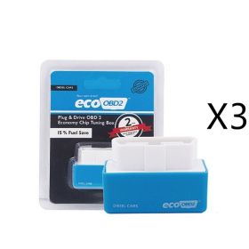 Plug And Play ECOOBD2 Gasoline Car Fuel Economy ECO OBD2 Driver (Option: Blue3PC)