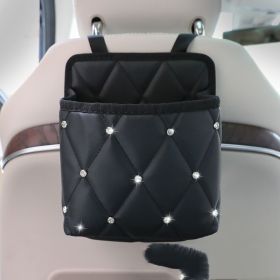 Car Storage Bag Handbag Holder Car Seat Storage Organizer Handbag Holder Auto Interior Stowing Tidying Car Middle Organizer (Option: Gypsophila Trumpet)