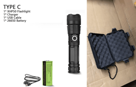 XHP70.2 Powerful Usb Led Flashlight (Option: P50 set B-EU)