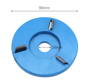 Meterk Six Teeth Power Wood Carving Disc Tool Milling Cutter For 16mm Aperture Angle Grinder Power Tool Accessories (Option: Plane 3 teeth)